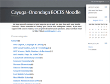 Tablet Screenshot of moodle.cayboces.org